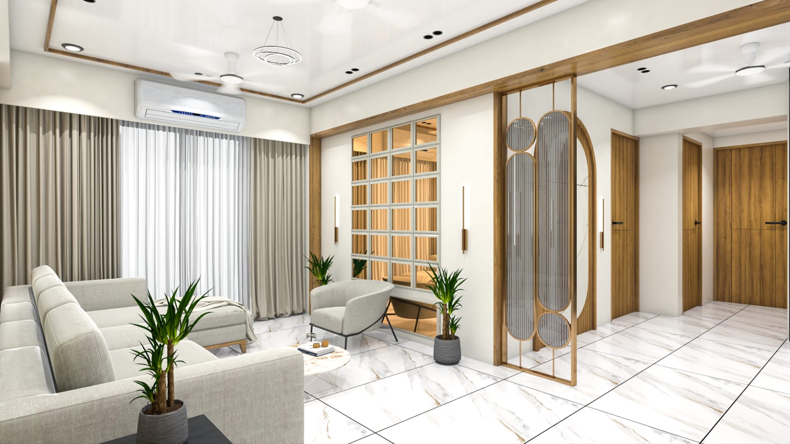 3 BHK Interiors – Dahegam, Ahmedabad