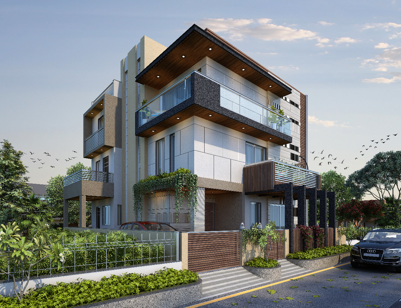 5 BHK Luxurious Bungalow – G+2 + Cabin, Ahmedabad